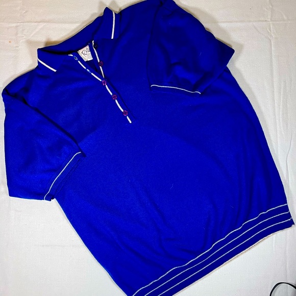 VINTAGE | RATIO Sweater Set | Blue | L - Picture 2 of 7